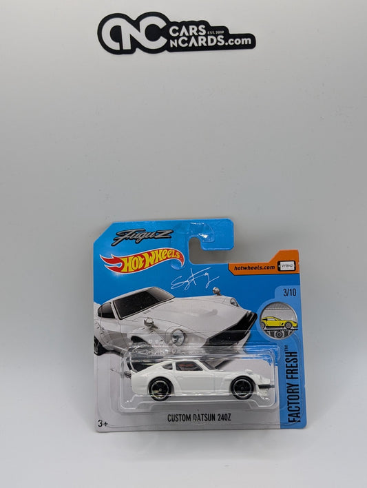 2017 Hot Wheels Factory Fresh Custom Datsun 240Z White FuguZ Short Card 76/365