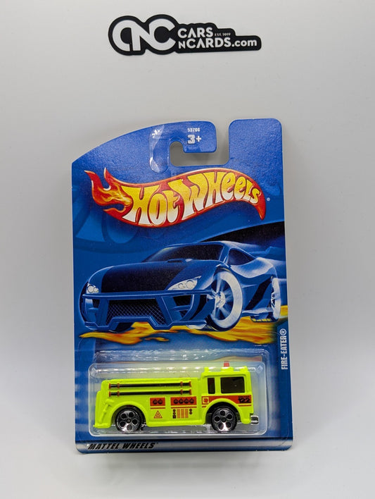 2001 Hot Wheels Fire Eater Firetruck Yellow Collector #237