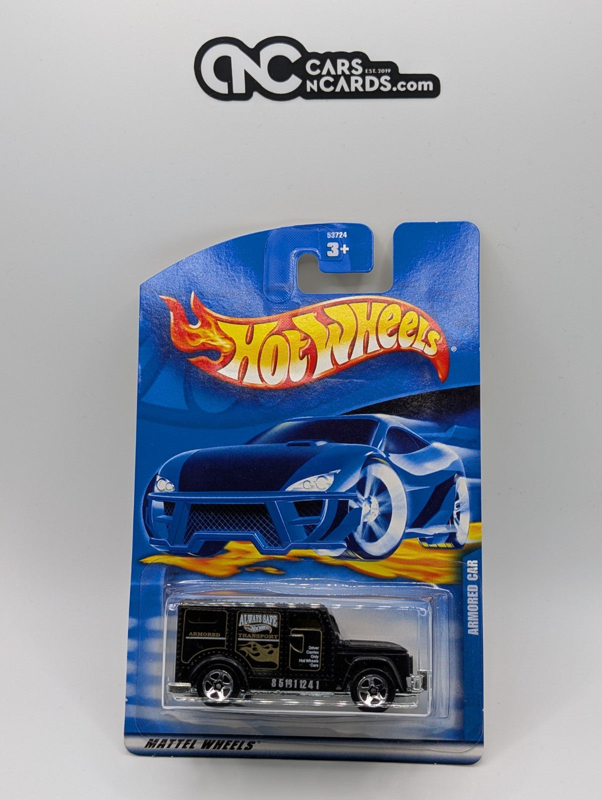 2001 Hot Wheels Armored Car Black Collector #185