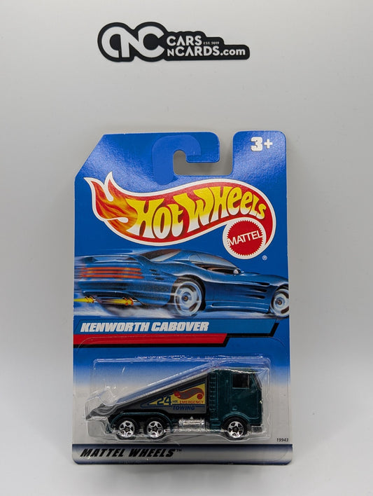1998 Hot Wheels Kenworth Cabover Ramp Truck Green 19943 Collector #774