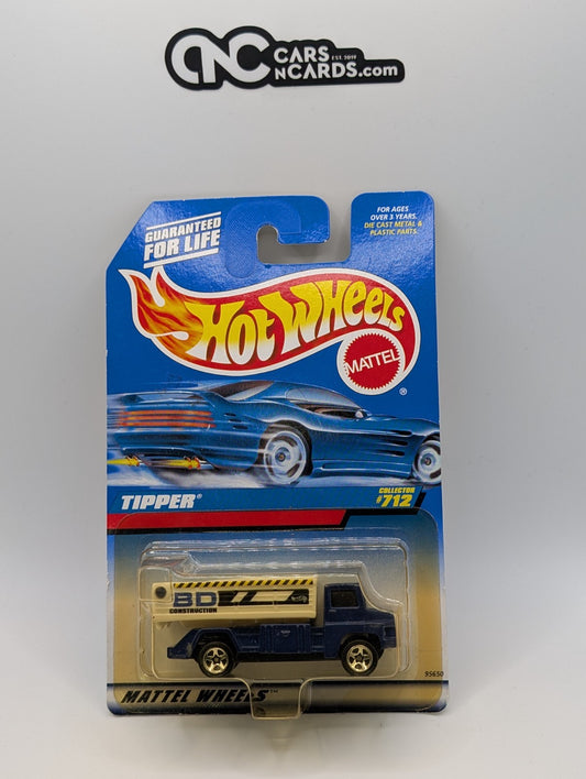 1998 Hot Wheels Tipping Lorry Blue 95650 Collector #712