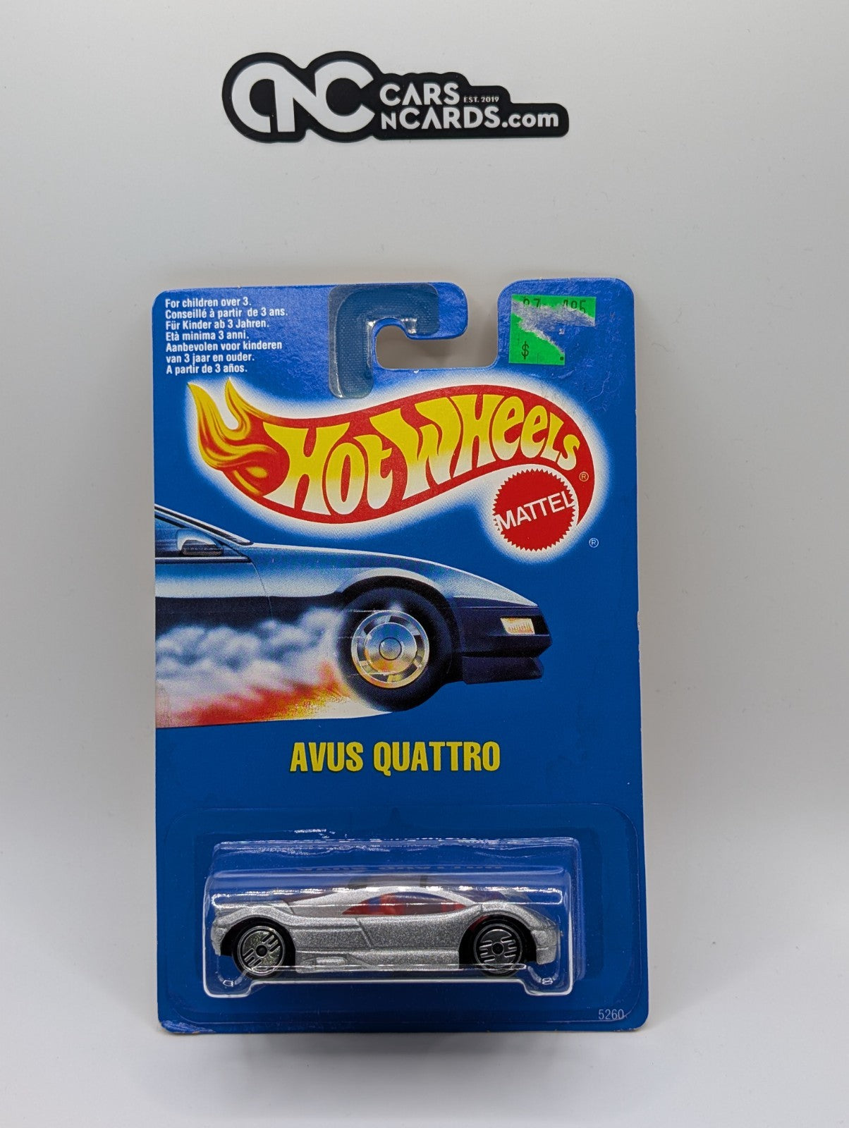 1993 Hot Wheels Avus Quattro Silver Ultra Hot Wheels #5260