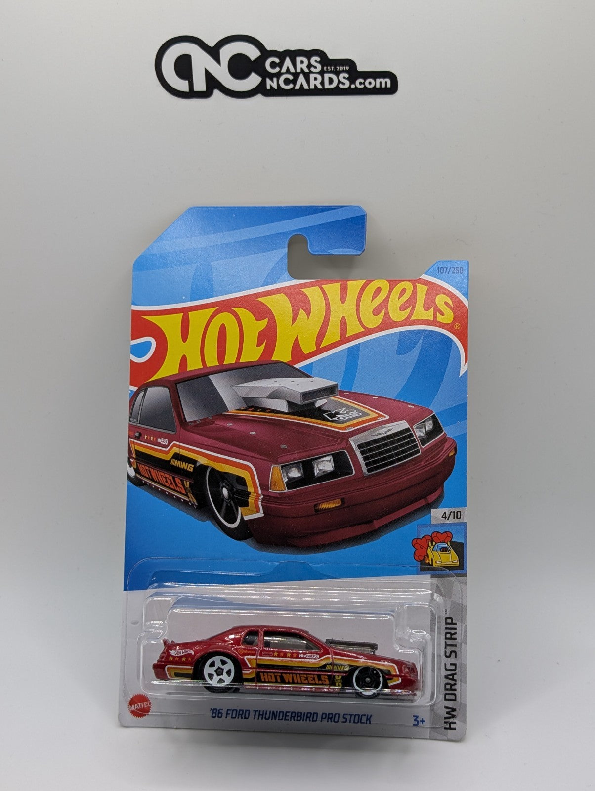 2023 Hot Wheels HW Drag Strip 4/10 '86 Ford Thunderbird Pro Stock Red 107/250
