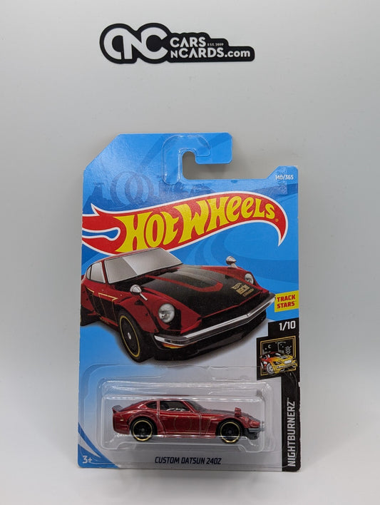 2018 Hot Wheels Nightburnerz 1/10 Custom Datsun 240Z Red 140/365 (Soft Corners)