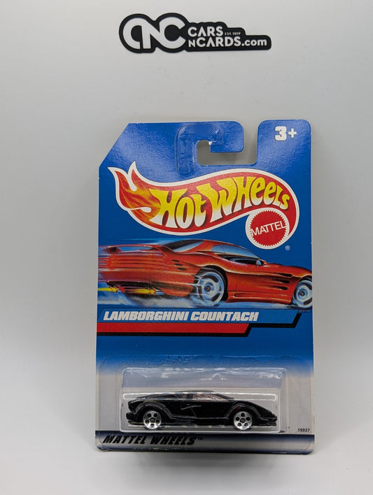1998 Hot Wheels Lamborghini Countach Black 19937 Collector #768