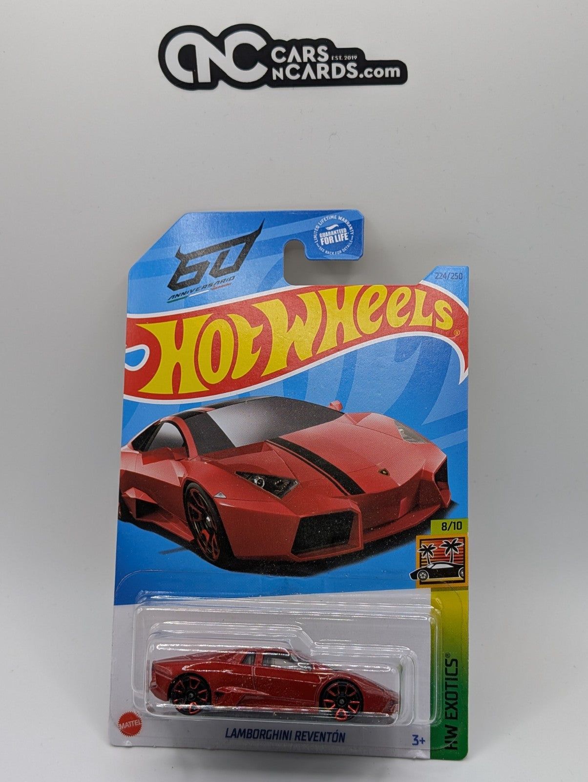 2023 Hot Wheels HW Exotics 8/10 Lamborghini Reventon Red 224/250