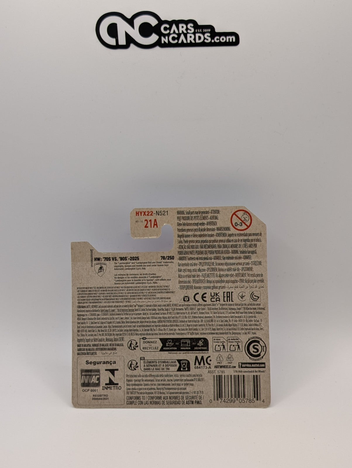 2025 Hot Wheels HW '70s vs. '90s '71 Lamborghini Miura SV Red 78/250 Short Card