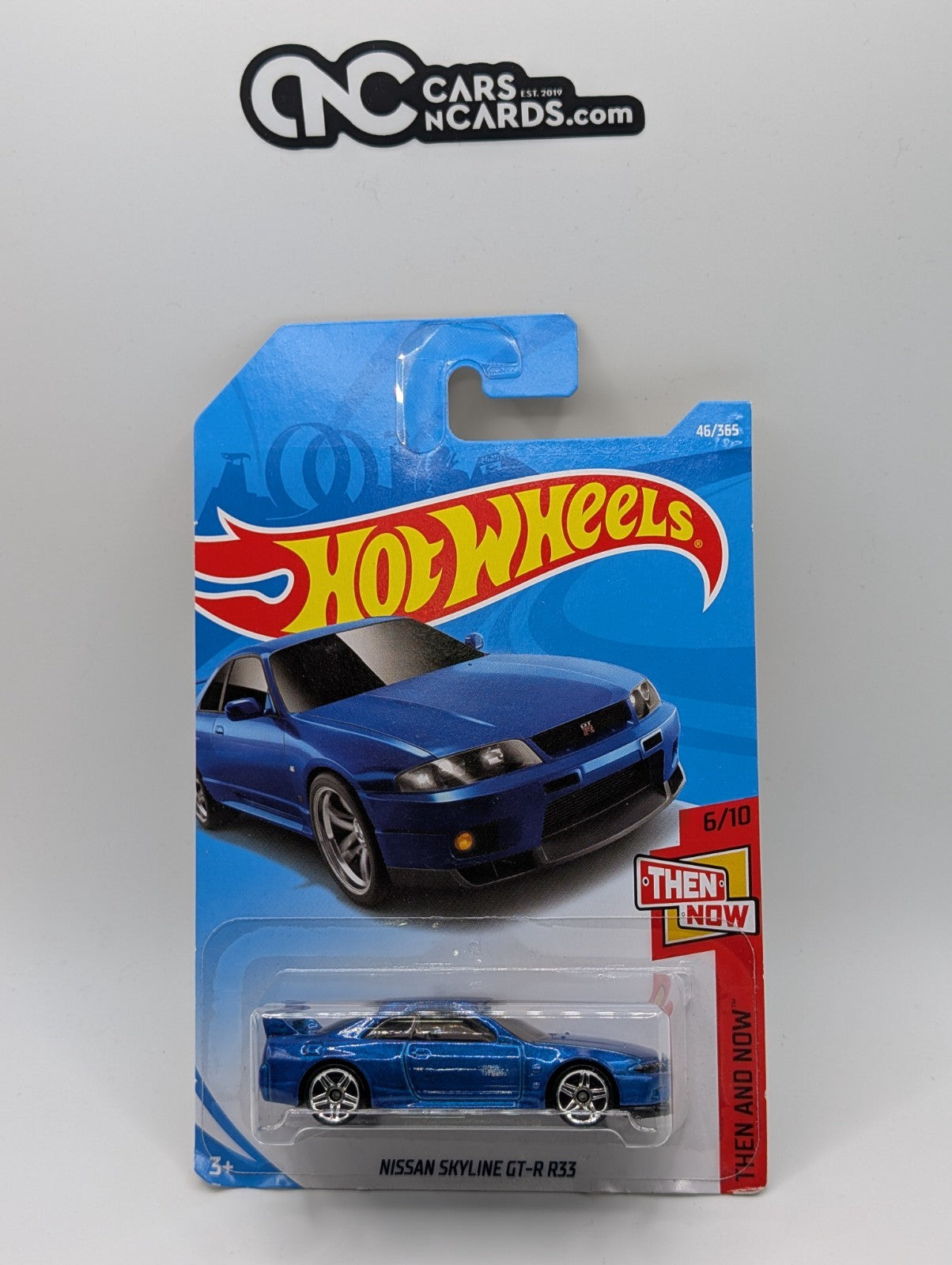 2018 Hot Wheels Then And Now Nissan Skyline GT-R R33 Blue 46/365 (Soft Corners)