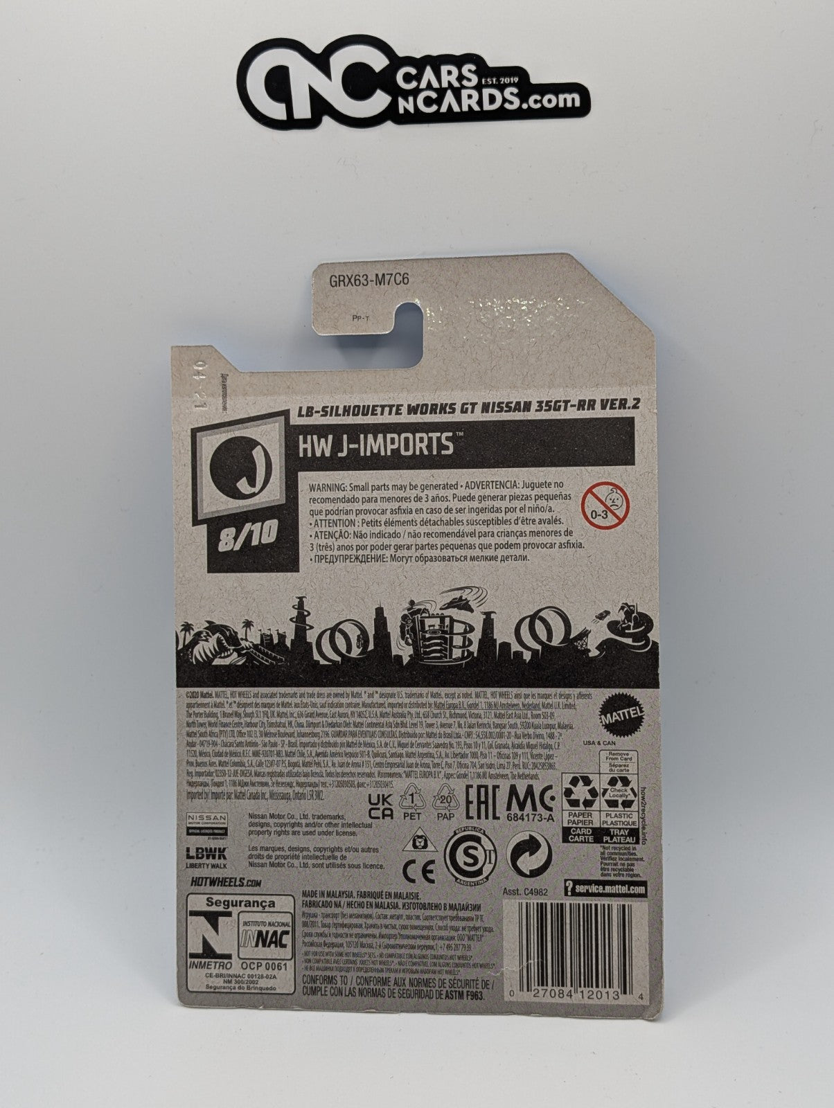 2021 Hot Wheels LB-Silhouette WORKS GT Nissan 35GT-RR VER.2 Blue (Soft Corners)