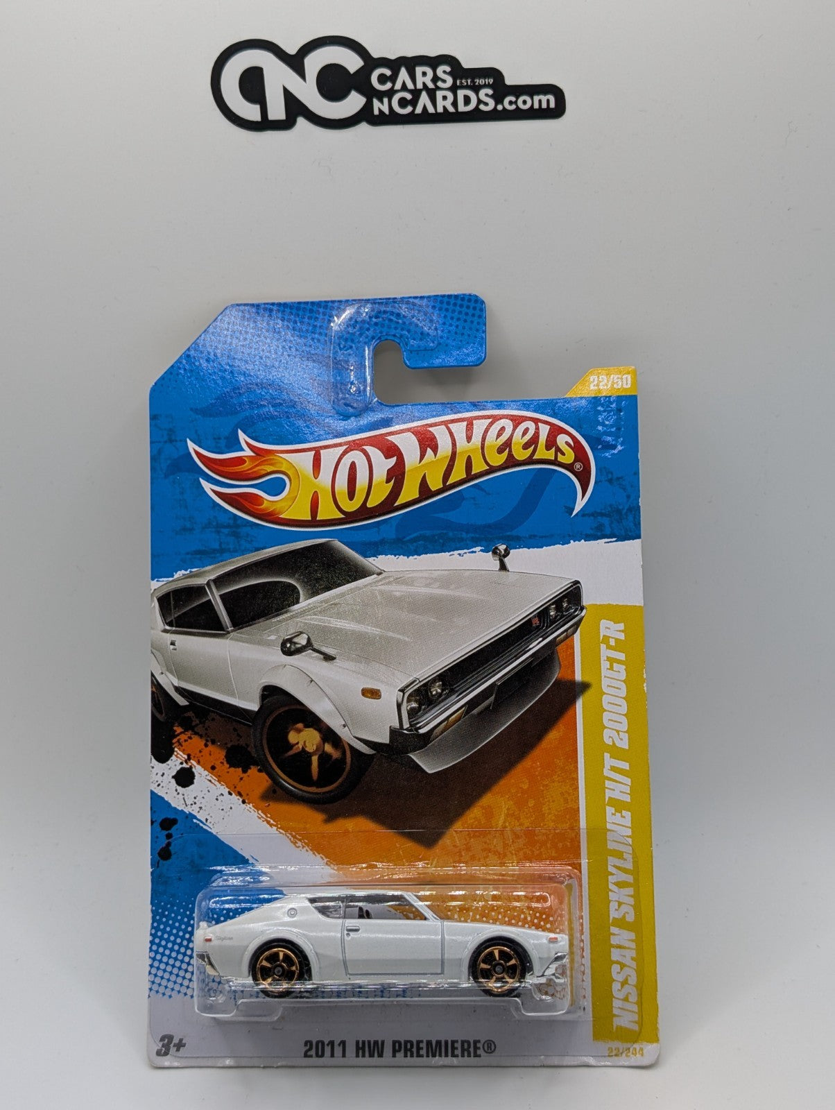 2011 Hot Wheels HW Premiere 22/50 Nissan Skyline H/T 2000GT-R White 22/244