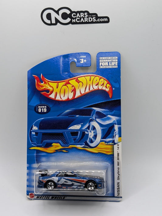2002 Hot Wheels First Editions 7/42 Nissan Skyline 5SP Collector #19