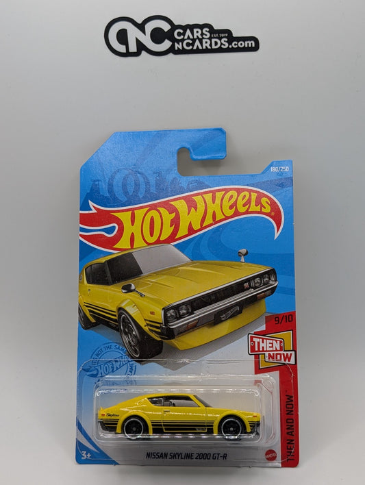 2021 Hot Wheels Now And Then 9/10 Nissan Skyline 2000GT-R Yellow 180/250