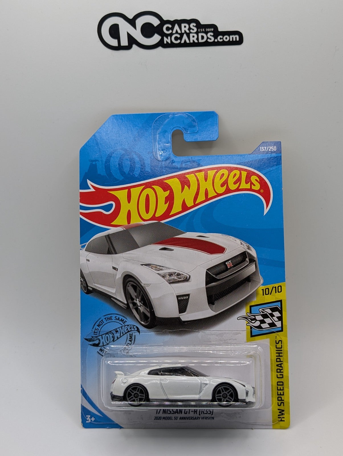 2020 Hot Wheels HW Speed Graphics 10/10 '17 Nissan GT-R (R35) White 137/250