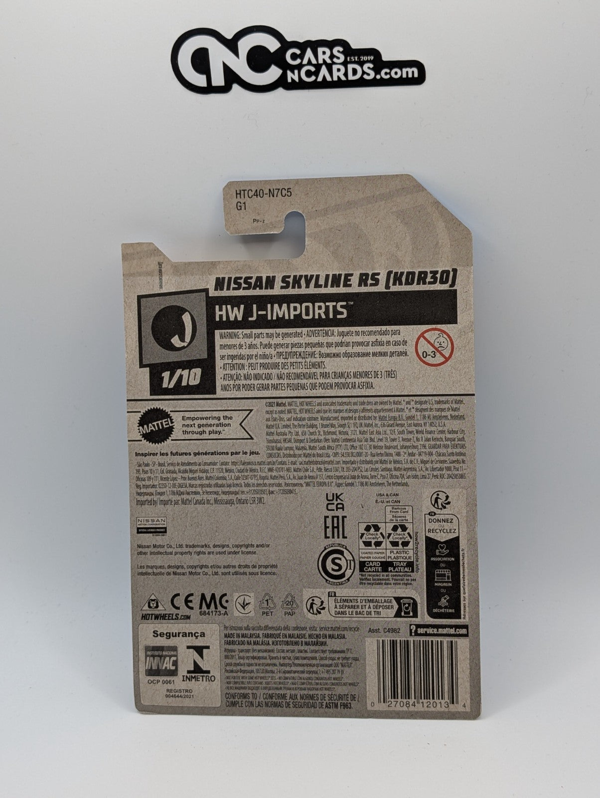 2024 Hot Wheels HW J-Imports 1/10 Nissan Skyline RS (KDR30) Purple 44/250