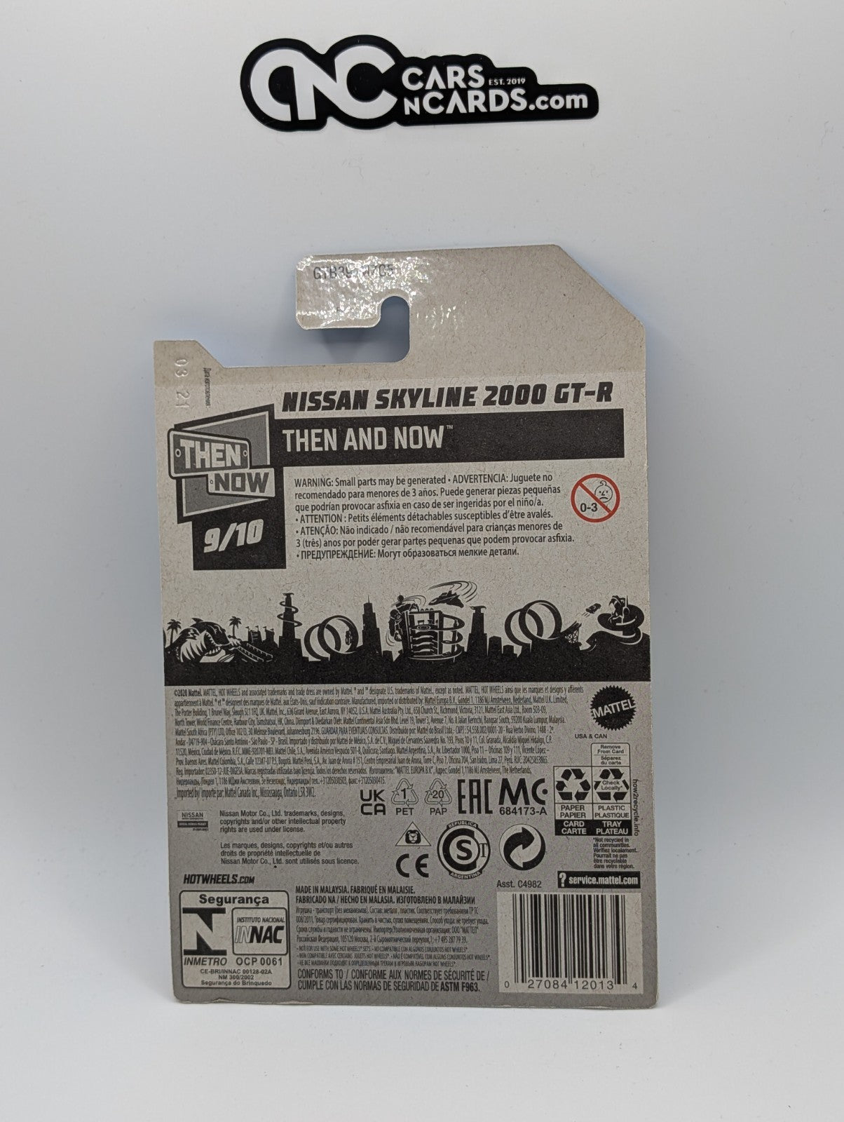 2021 Hot Wheels Now And Then 9/10 Nissan Skyline 2000GT-R Yellow 180/250