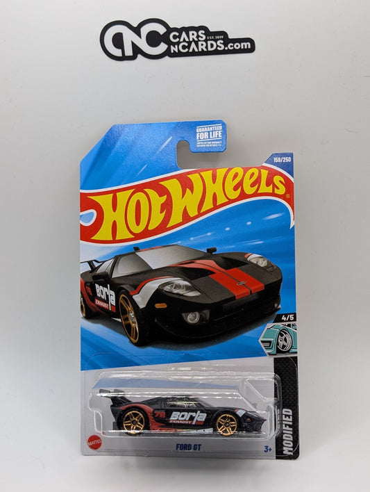 2025 Hot Wheels HW Modified 4/5 Ford GT Black Borla 159/250