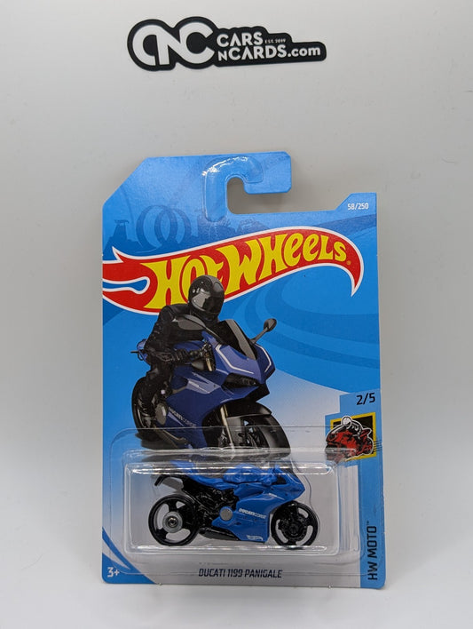 2019 Hot Wheels HW Moto 2/5 Ducati 1199 Panigale Blue 58/250