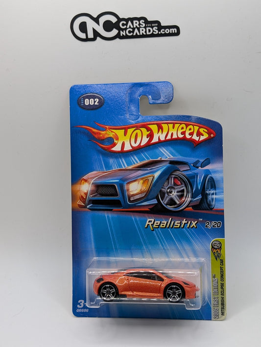 2005 Hot Wheels First Editions Mitsubishi Eclipse Concept Car Orange PR5