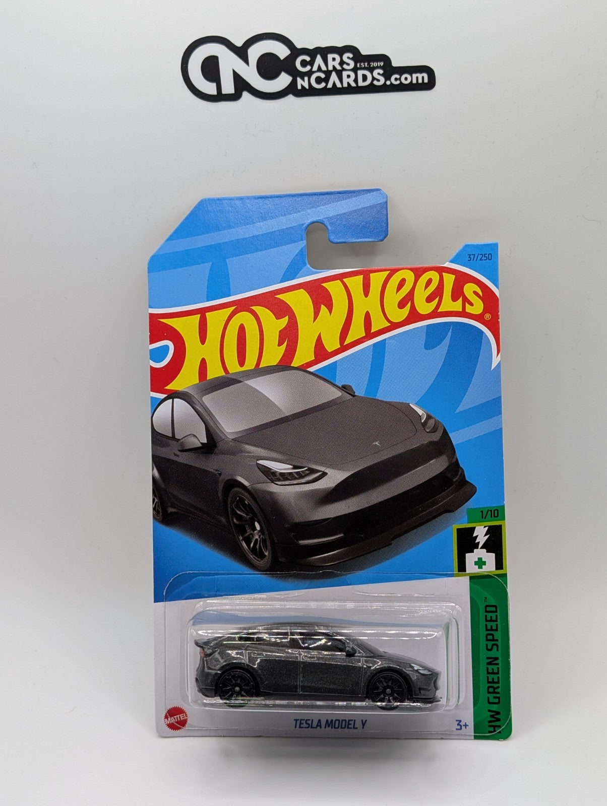 2023 Hot Wheels HW Green Speed 1/10 Tesla Model Y Silver 37/250