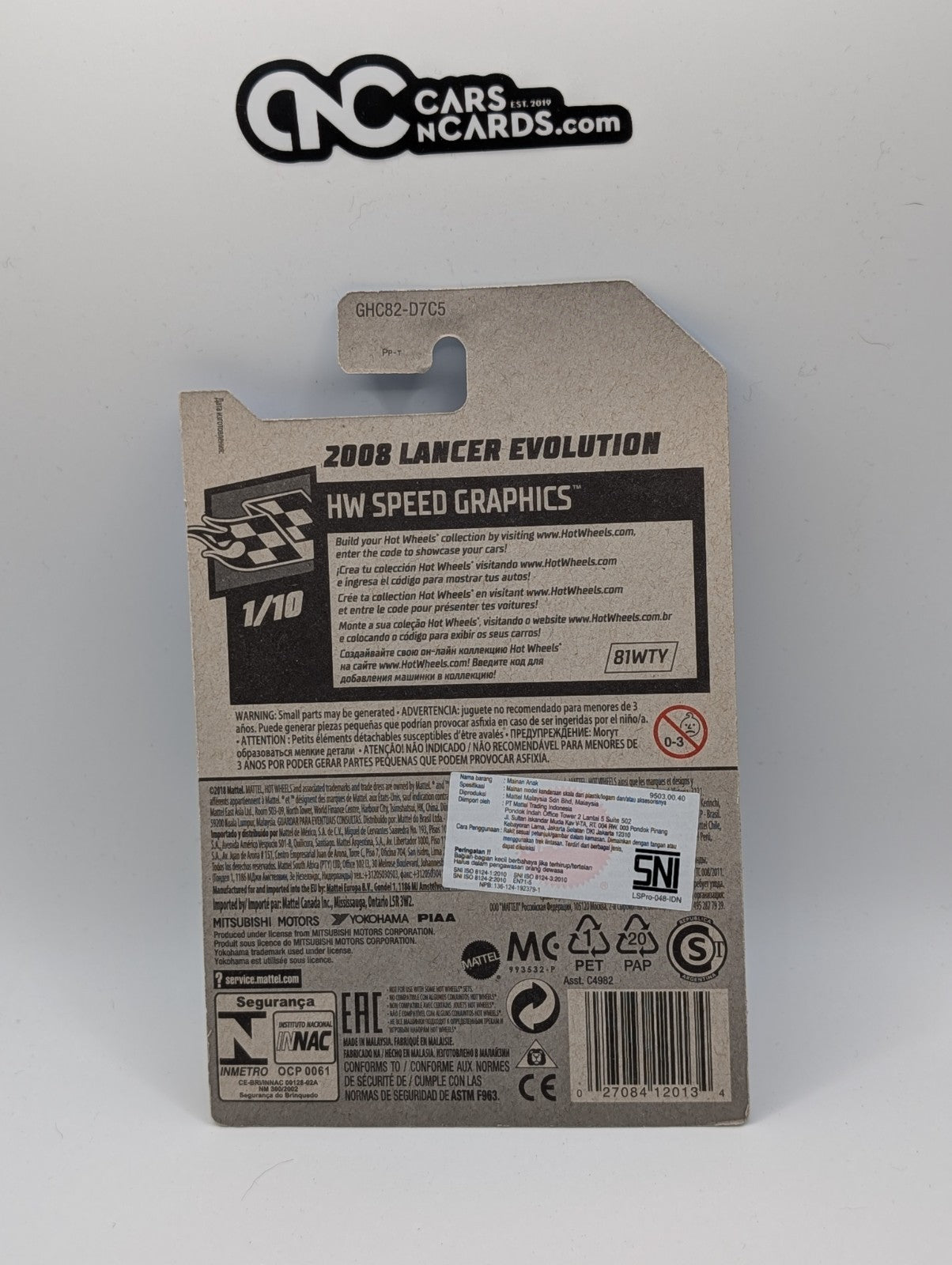 2020 Hot Wheels HW Speed Graphics 1/10 2008 Lancer Evolution ADVAN 69/250