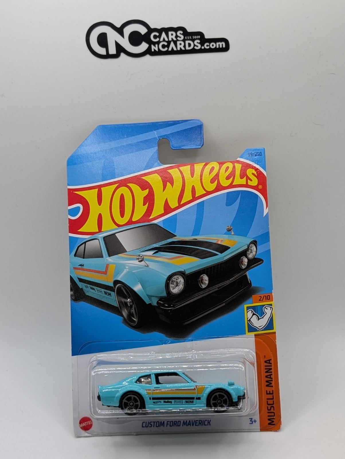 2023 Hot Wheels Muscle Mania 2/10 Custom Ford Maverick Blue 99/250