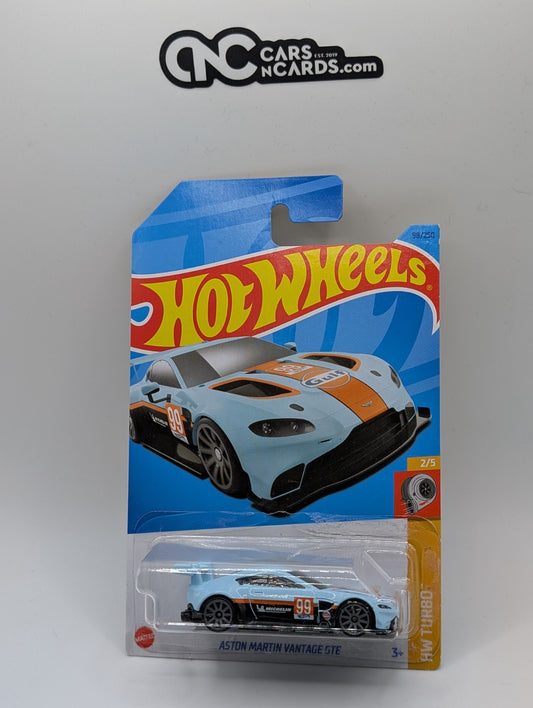 2023 Hot Wheels HW Turbo 2/5 Aston Martin Vantage GTE Blue GULF 98/250