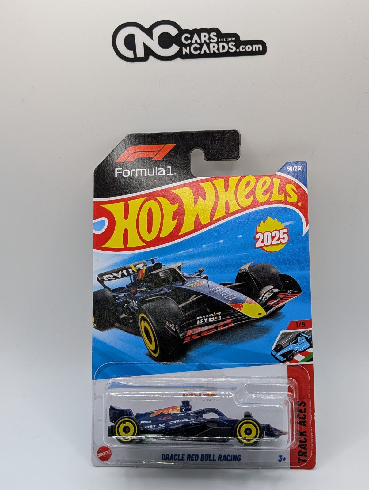 2025 Hot Wheels Track Aces 1/5 Oracle Red Bull Racing Formula 1 59/250