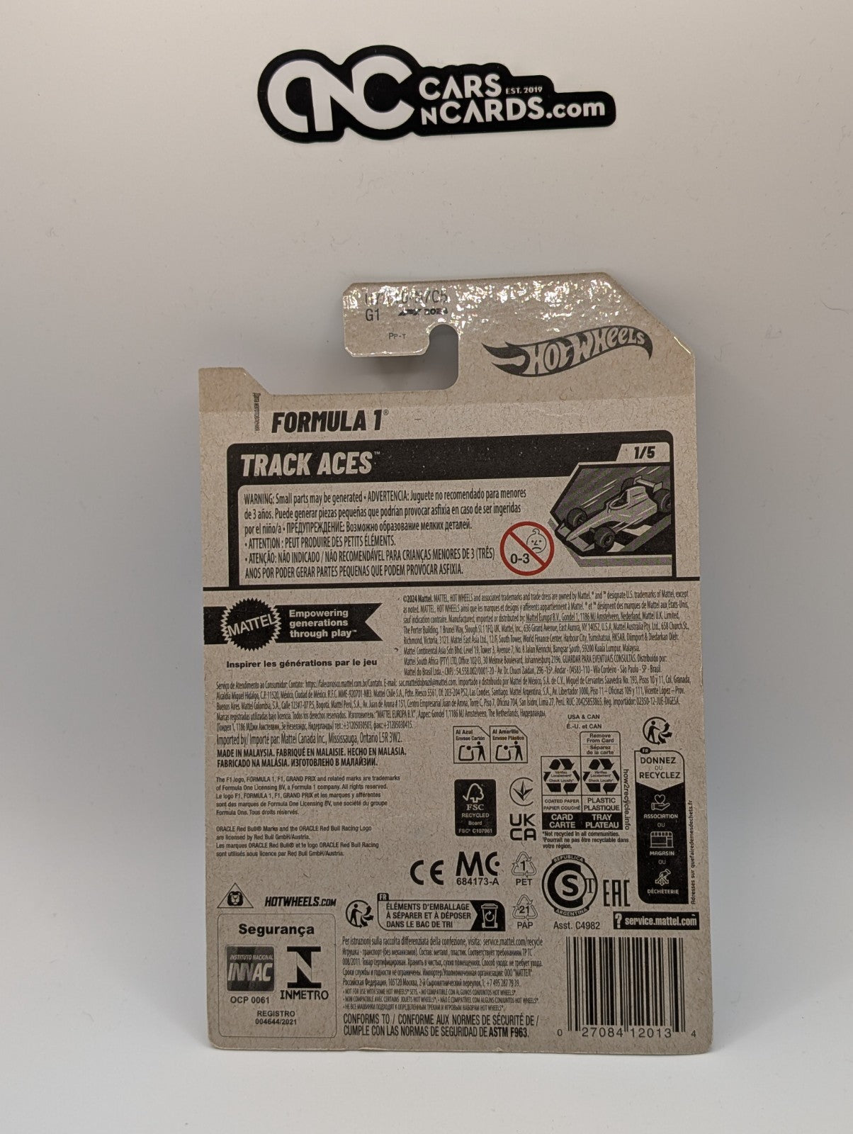 2025 Hot Wheels Track Aces 1/5 Oracle Red Bull Racing Formula 1 59/250