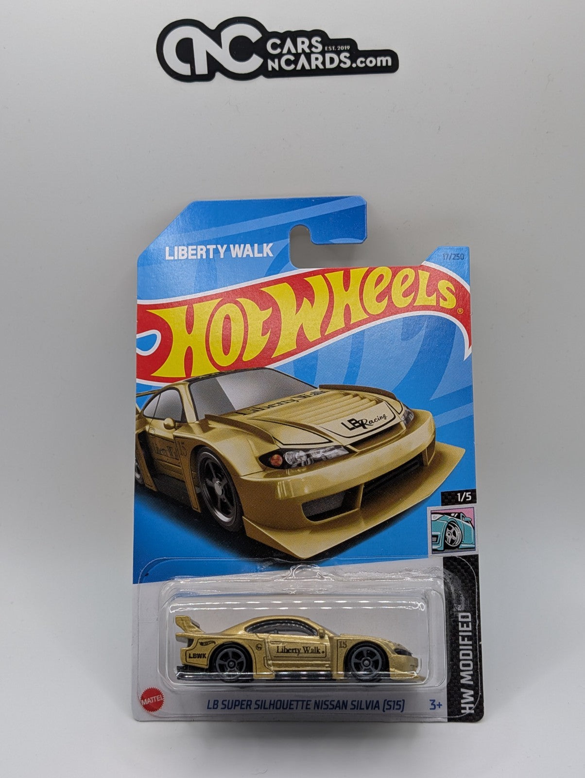 2023 Hot Wheels HW Modified LB Super Silhouette Nissan Silvia (S15) Gold 17/250
