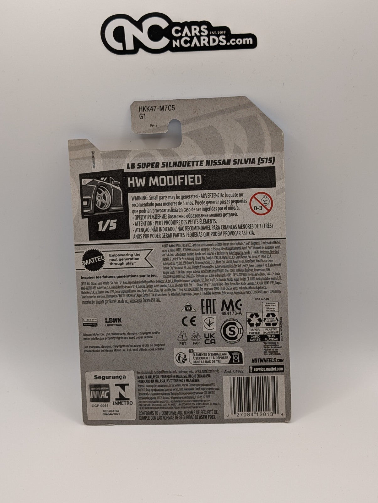 2023 Hot Wheels HW Modified LB Super Silhouette Nissan Silvia (S15) Gold 17/250