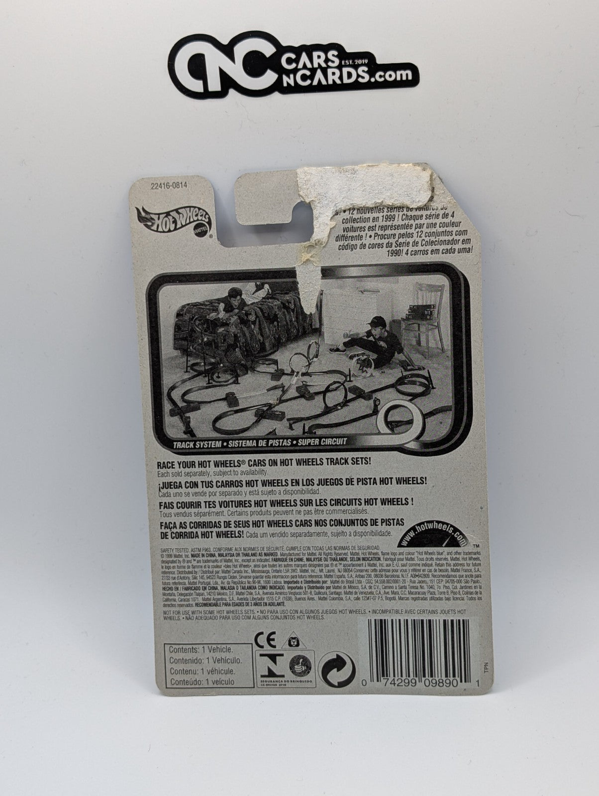 1999 Hot Wheels Police Car White 22416 Collector #1046