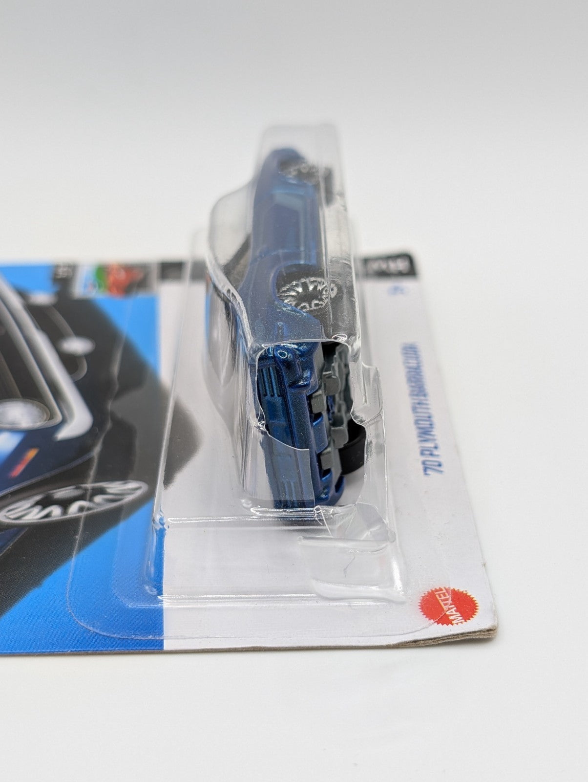 2024 Hot Wheels HW Roadsters '70 Plymouth Barracuda Blue 20/250 (Damaged Card)