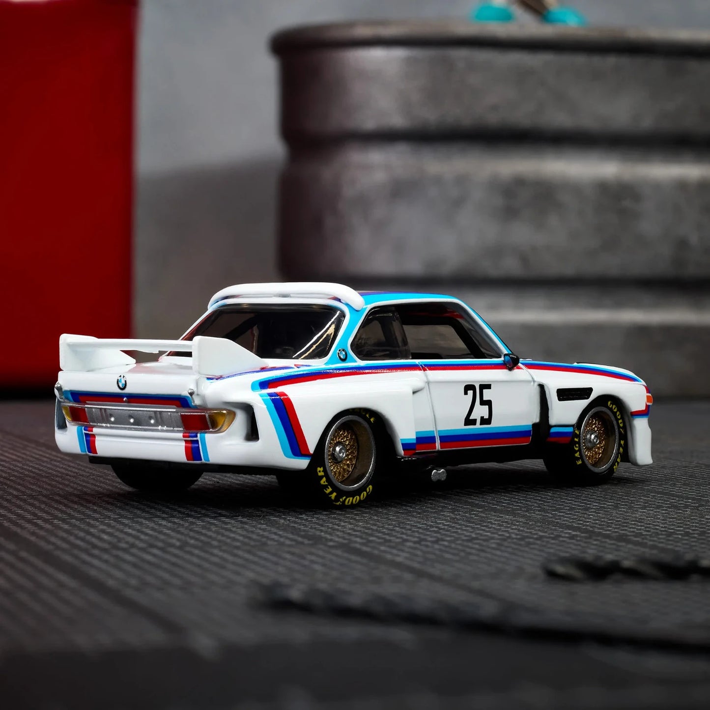 2025 Hot Wheels Elite 64 1975 BMW 3.0 CSL Race Car With Protector
