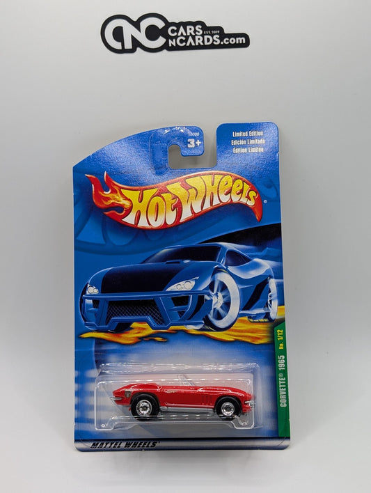 2001 Hot Wheels Treasure Hunt 1/12 Corvette 1965 Collector #001 Real Riders