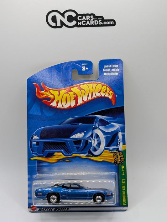 2002 Hot Wheels Treasure Hunt 2/12 '71 Plymouth GTX #002 Real Riders TH