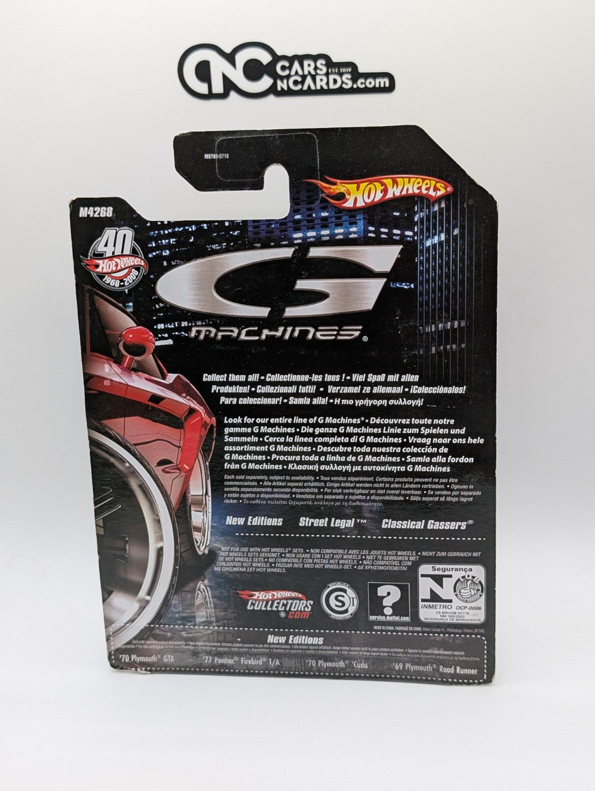 2008 Hot Wheels G Machines New Edition '70 Plymouth Cuda 1:50