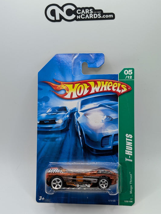 2007 Hot Wheels Super Treasure Hunts 5/12 Mega Thrust (Creased & Flaking Paint)