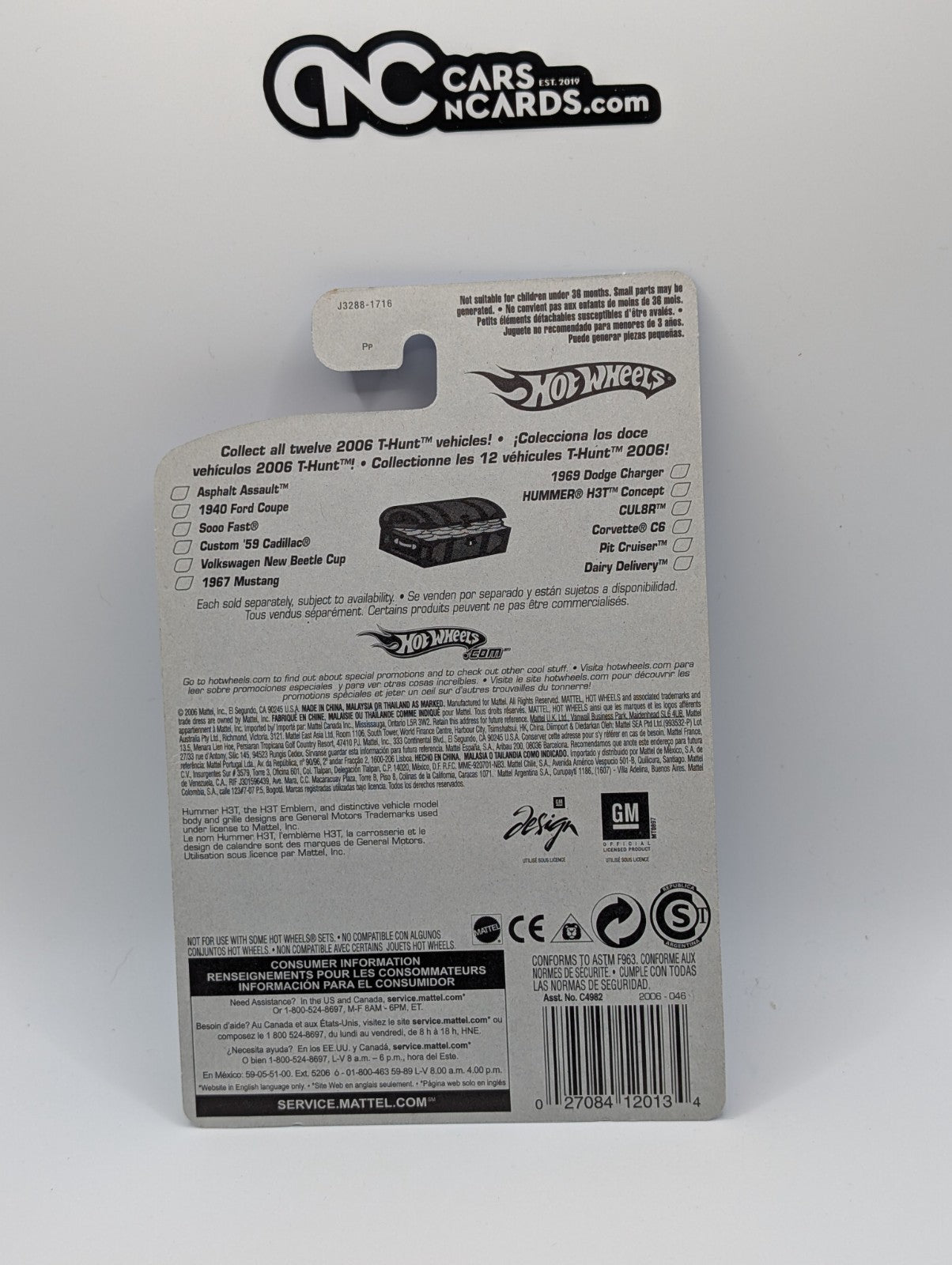 2006 Hot Wheels Treasure Hunt 8/12 Hummer H3T Concept Collector #046 TH