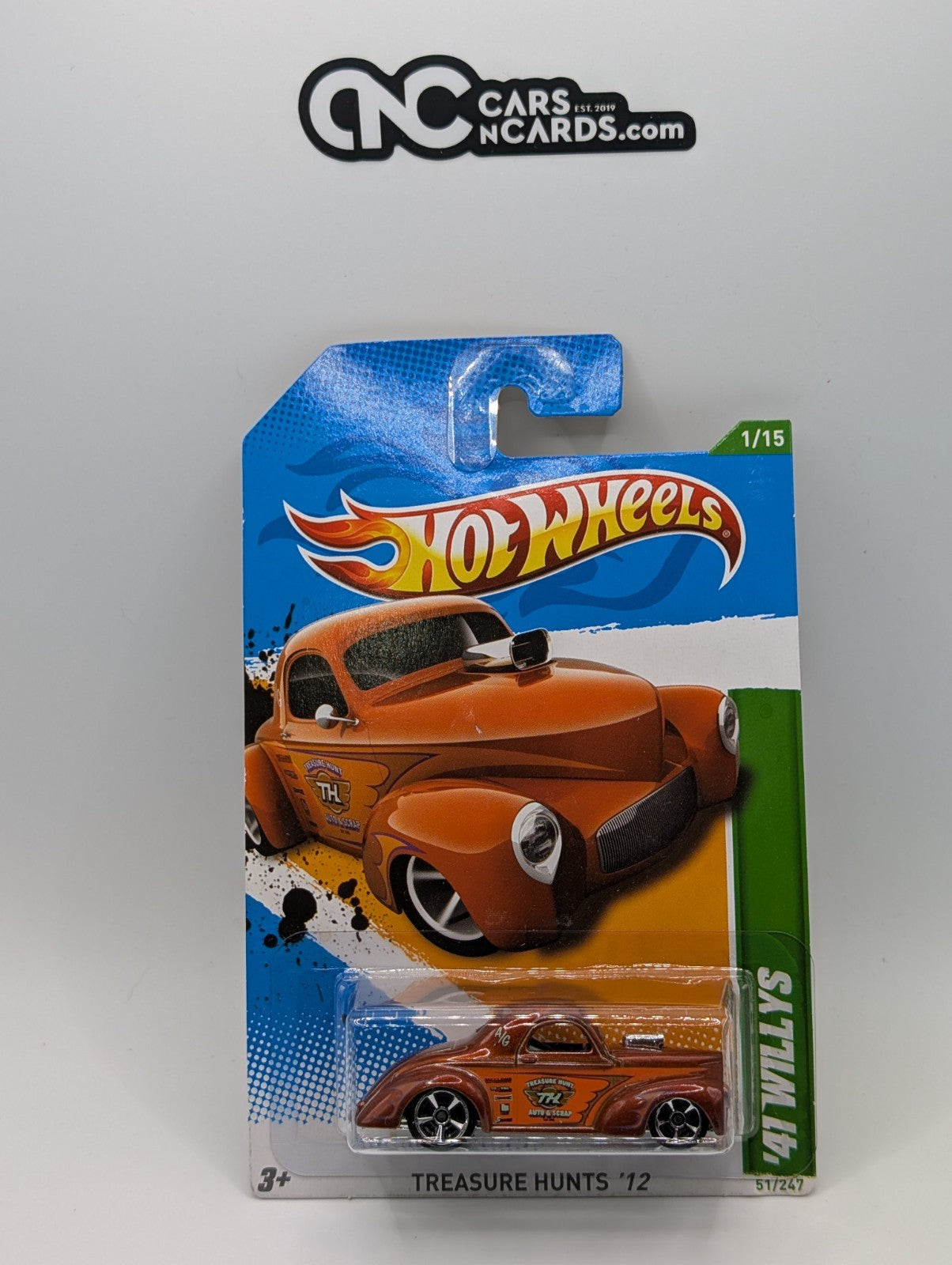 2012 Hot Wheels Treasure Hunts 1/15 '41 Willys 51/247 TH