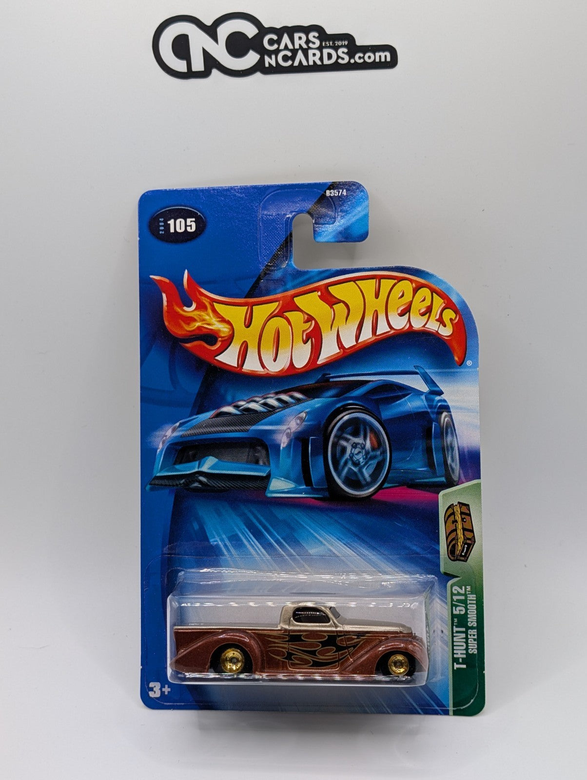 2004 Hot Wheels Treasure Hunt 5/12 Super Smooth Collector #105 Real Riders TH