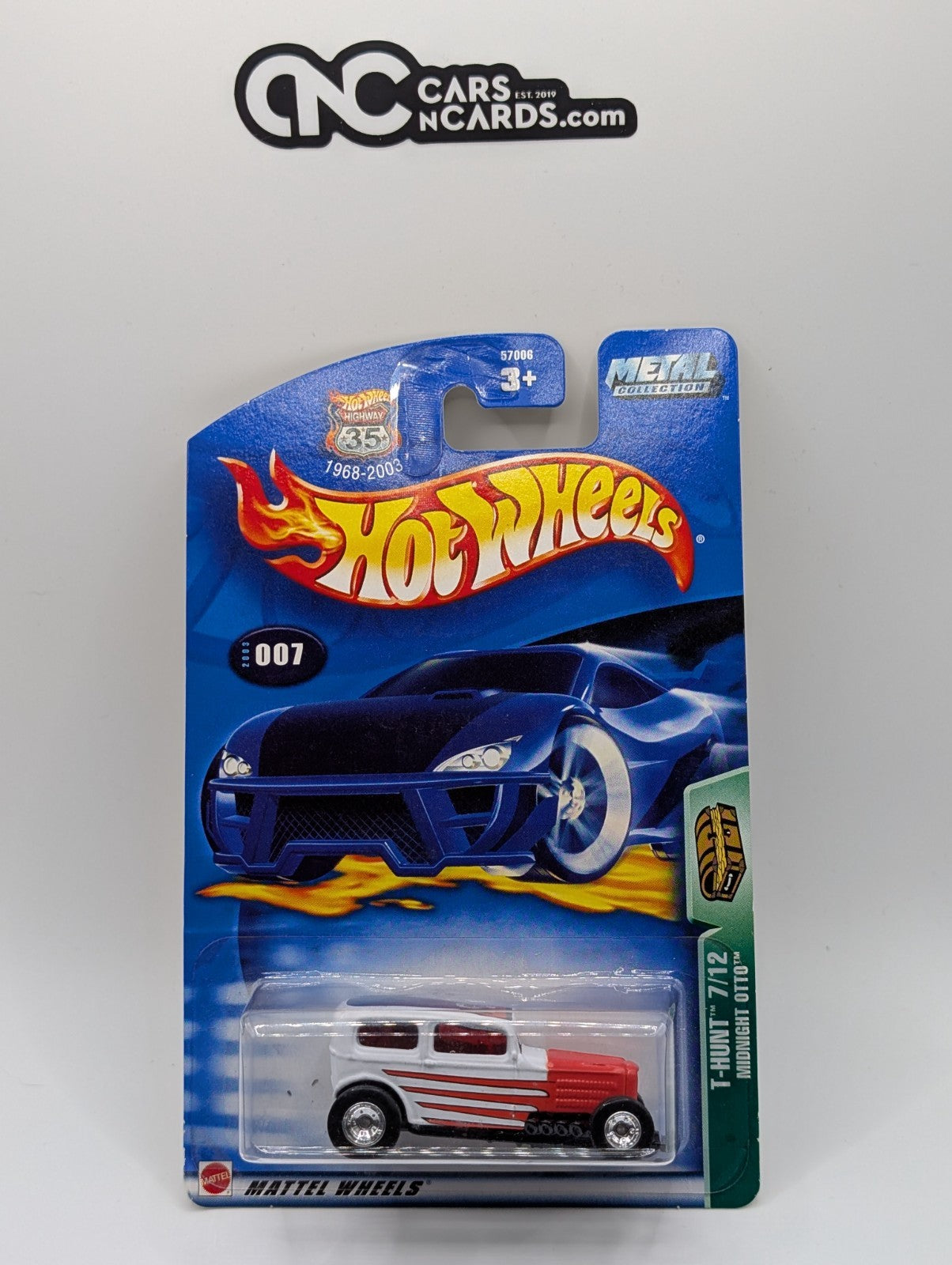 2003 Hot Wheels Treasure Hunt 7/12 Midnight Otto Collector #007 Real Riders TH
