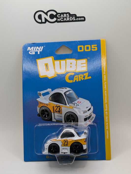 Mini GT Qube Carz 005 Nissan LB-Super Silhouette S15 Silvia Liberty Walk 1:64