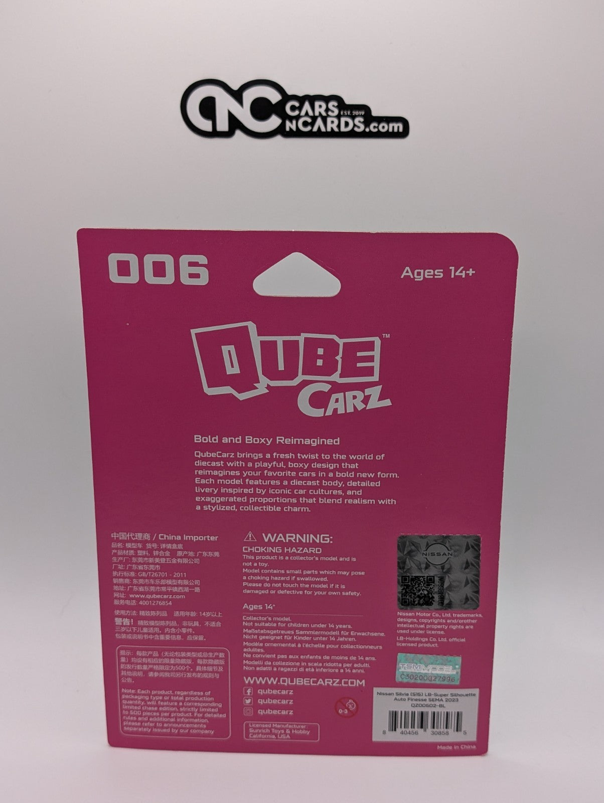 Mini GT Qube Carz 006 Nissan LB-Super Silhouette S15 Silvia SEMA 2023 1:64