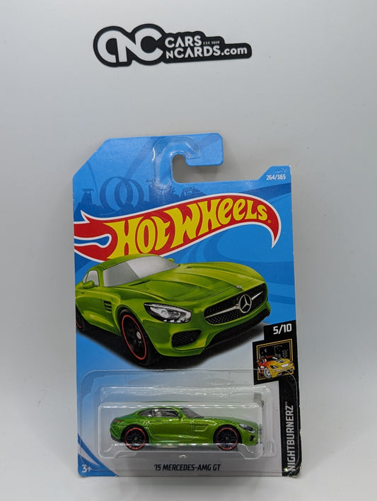2018 Hot Wheels Nightburnerz 5/10 '15 Mercedes-AMG GT 264/365 (Soft Corners)