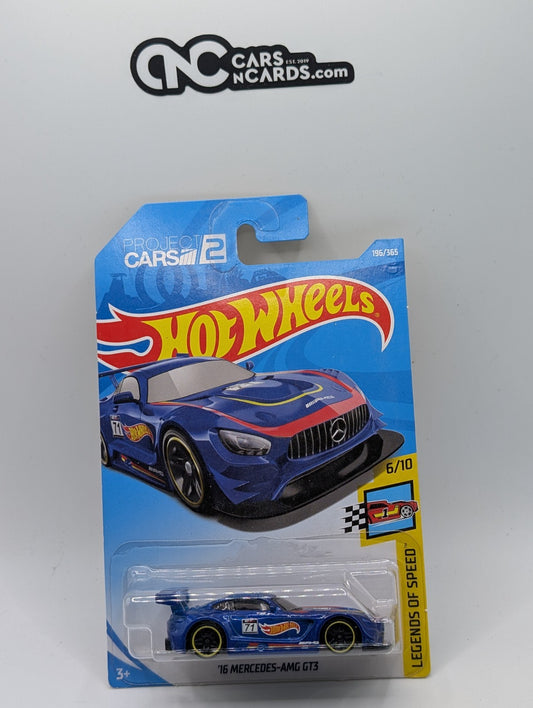 2018 Hot Wheels Legends of Speed 6/10 Mercedes-AMG GT3 196/365 (Hook Crease)