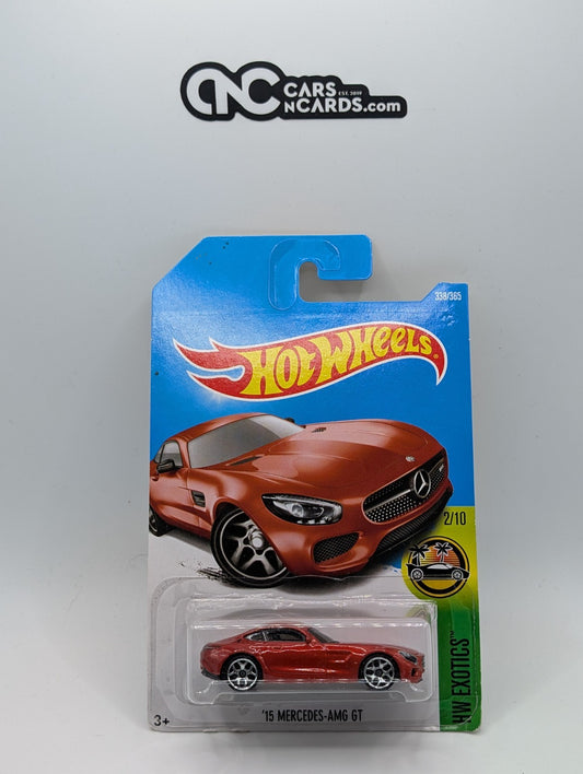 2017 Hot Wheels HW Exotics 2/10 '15 Mercedes-AMG GT 338/365 (Damaged Card)