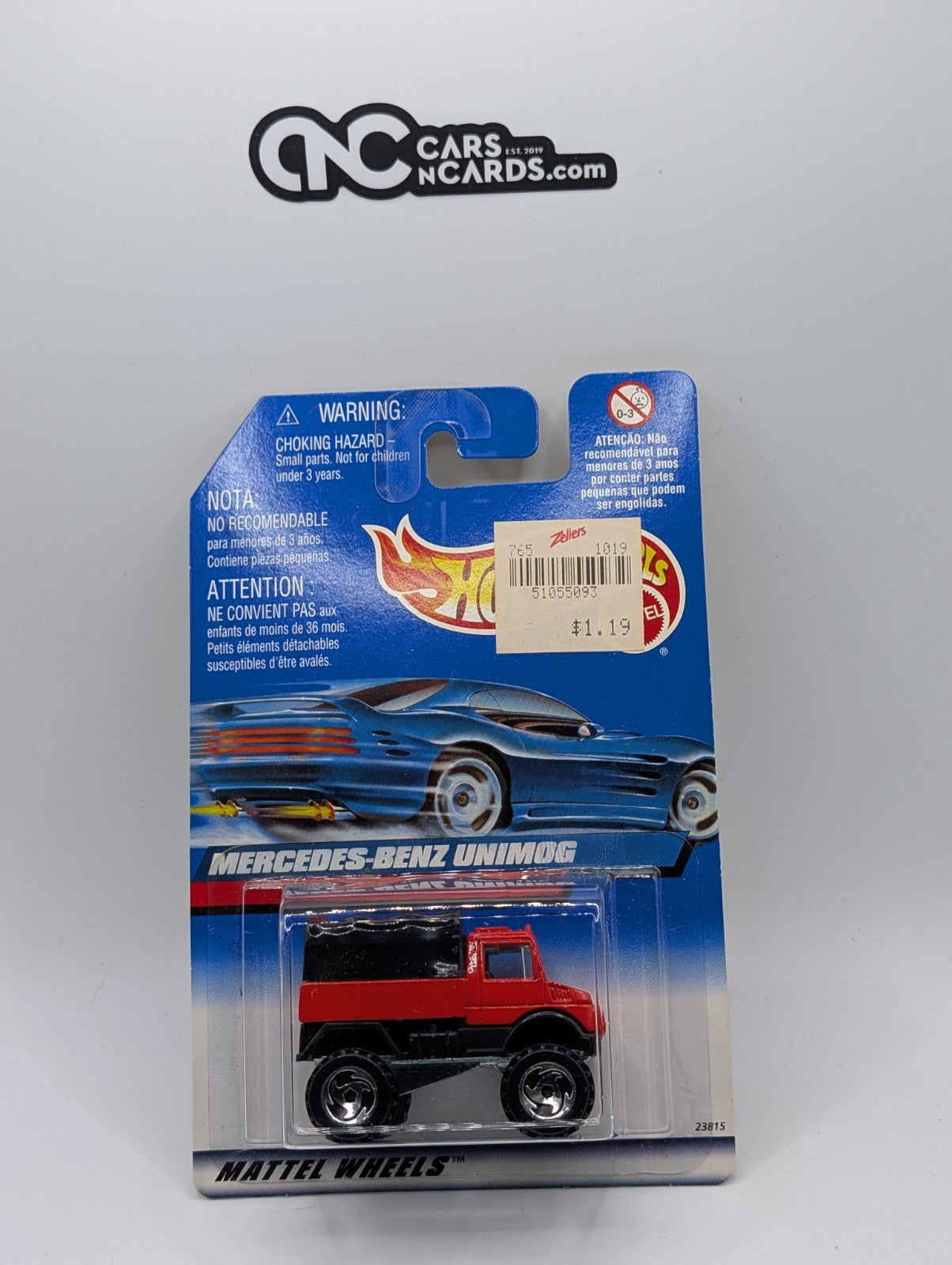 1999 Hot Wheels Mercedes-Benz Unimog Red & Black Collector #1005