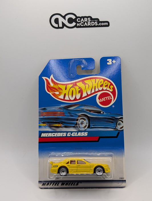 1999 Hot Wheels Mercedes C-Class Yellow Collector #1015