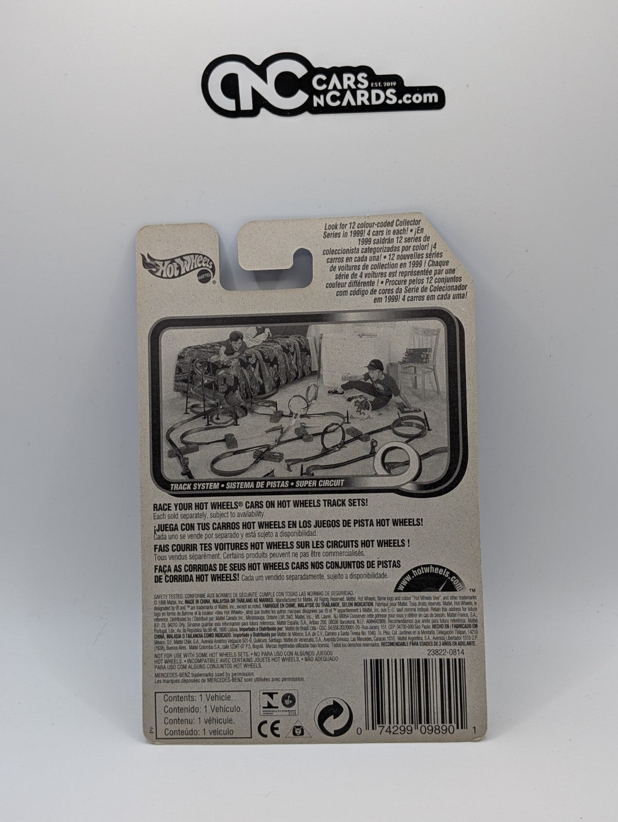 1999 Hot Wheels Mercedes C-Class Yellow Collector #1015