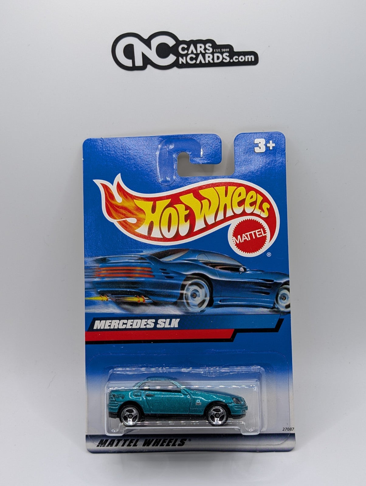 2000 Hot Wheels Mercedes SLK Metalflake Aqua Collector #120